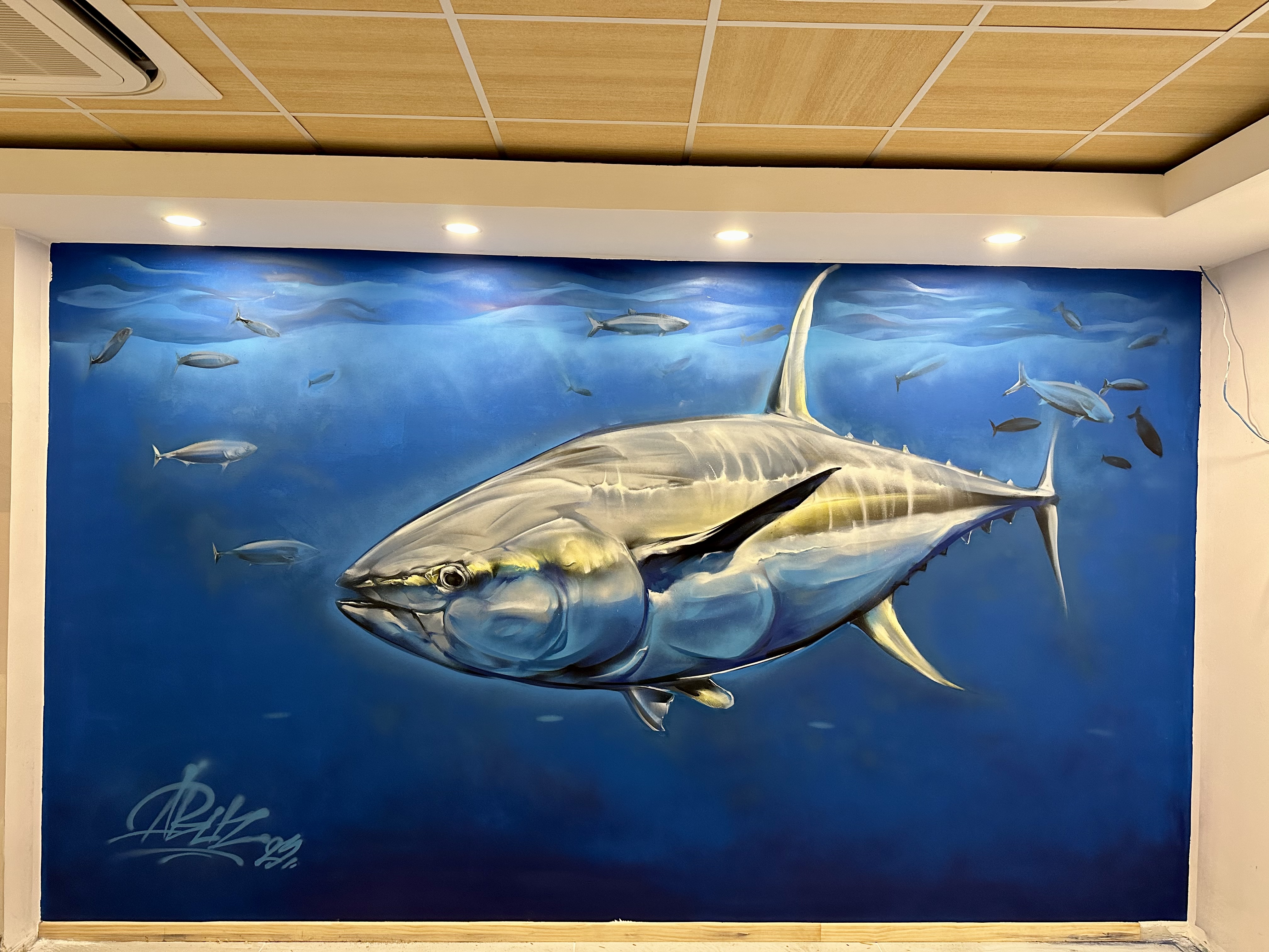 Blue Tuna Interior Mural